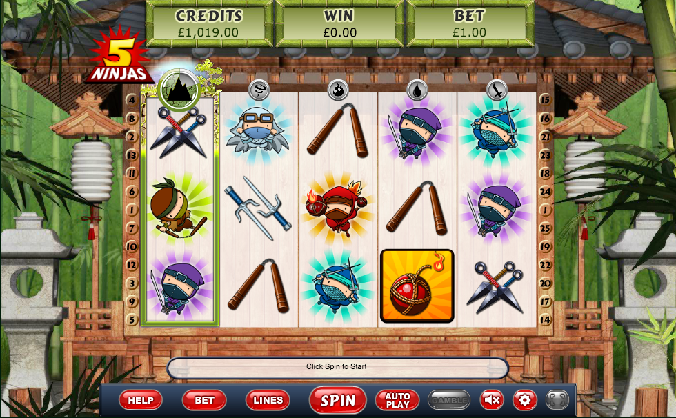 5 Ninjas Play Slots Online £10 Deposit Slots Baby