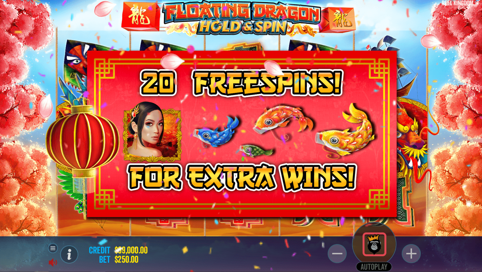 Floating Dragon Hold and Spin Slot Free Spins