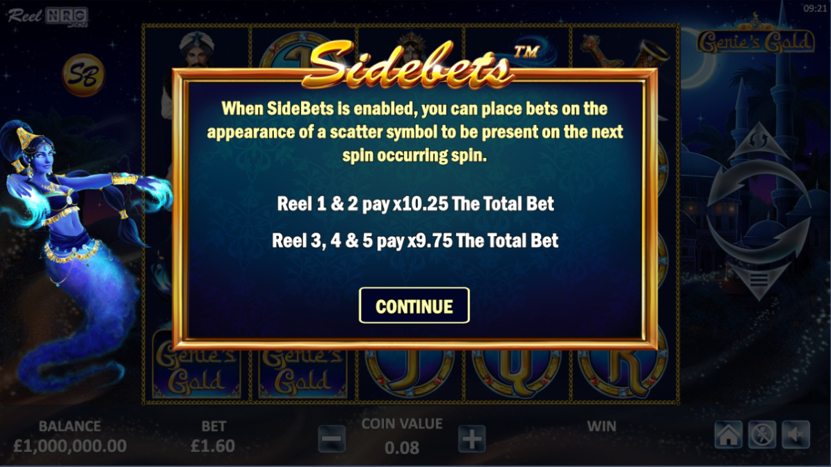 Genies Gold Slot Bonuses