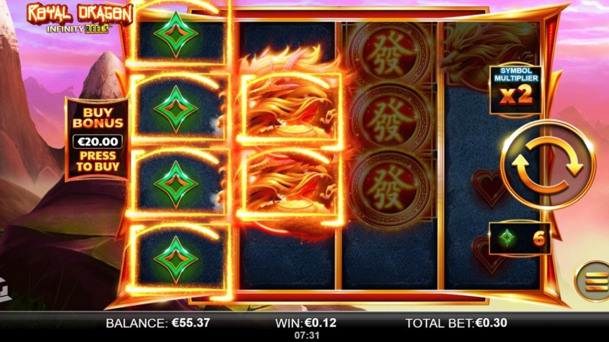 Royal Dragon Infinity Reels Slot Gameplay