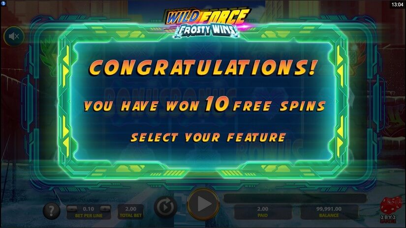 Wild Force Frosty Wins Slot Wins